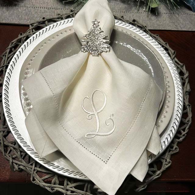 Linen Napkin Set - Luxury Square Napkin For Dining Table