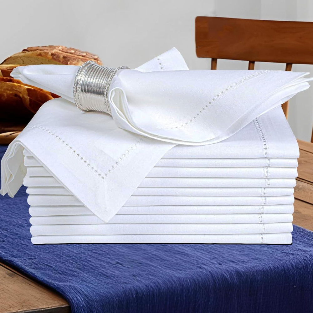 Linen Napkin Set - Set of 6 Cotton Cloth Dinner