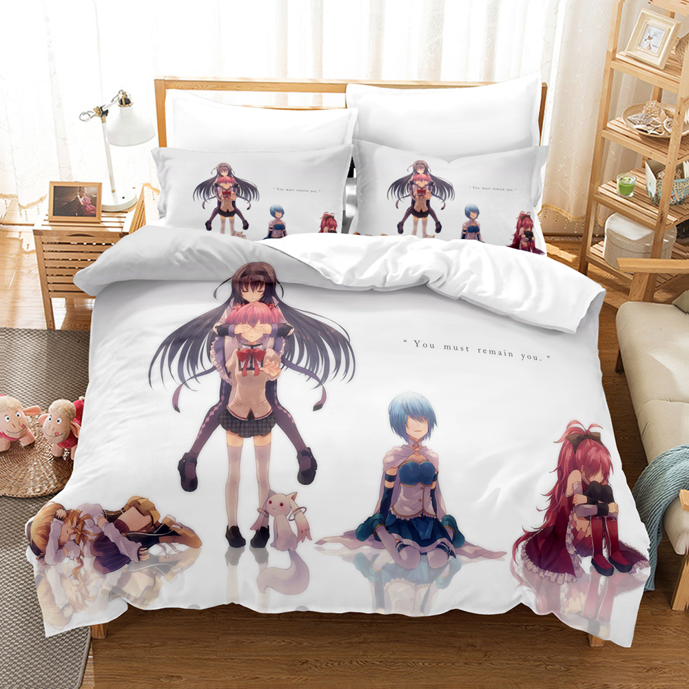 Kawaii Anime Puella Magi Madok - Linen Duvet Cover incelemesi ve fiyatı