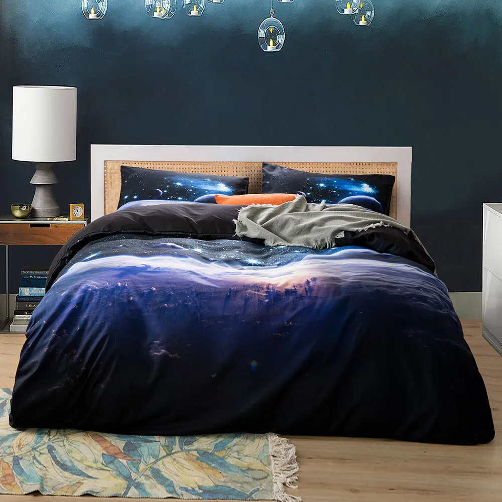 Space star 3d Galaxy Duvet Cov - Linen Duvet Cover incelemesi ve fiyatı