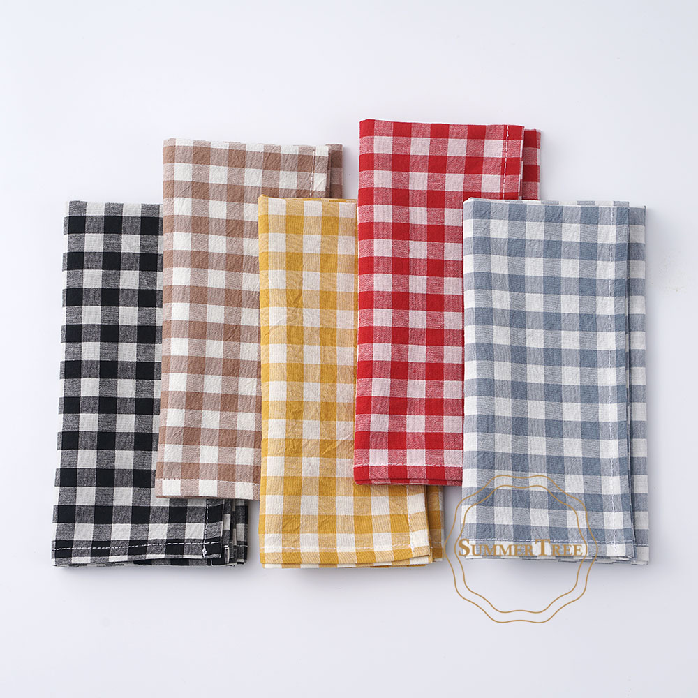 Gingham Cotton Napkin 42x42cm  - Linen Napkin Set incelemesi ve fiyatı