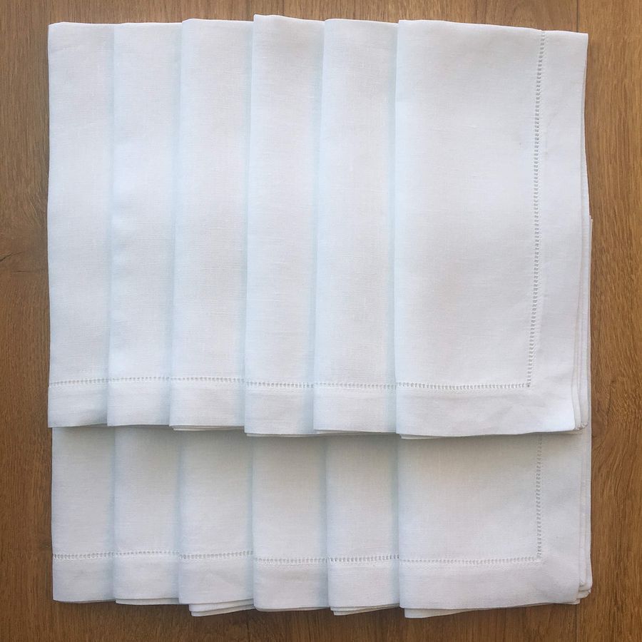 Linen Hem Stitch Dinner Napkin - Linen Napkin Set incelemesi ve fiyatı