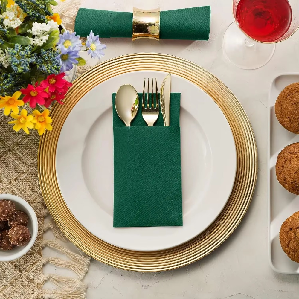 50 PCS Disposable Linen-Feel D - Linen Napkin Set incelemesi ve fiyatı