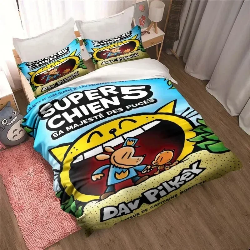 DOG MAN Cute Cartoon Pattern P - Linen Duvet Cover incelemesi ve fiyatı