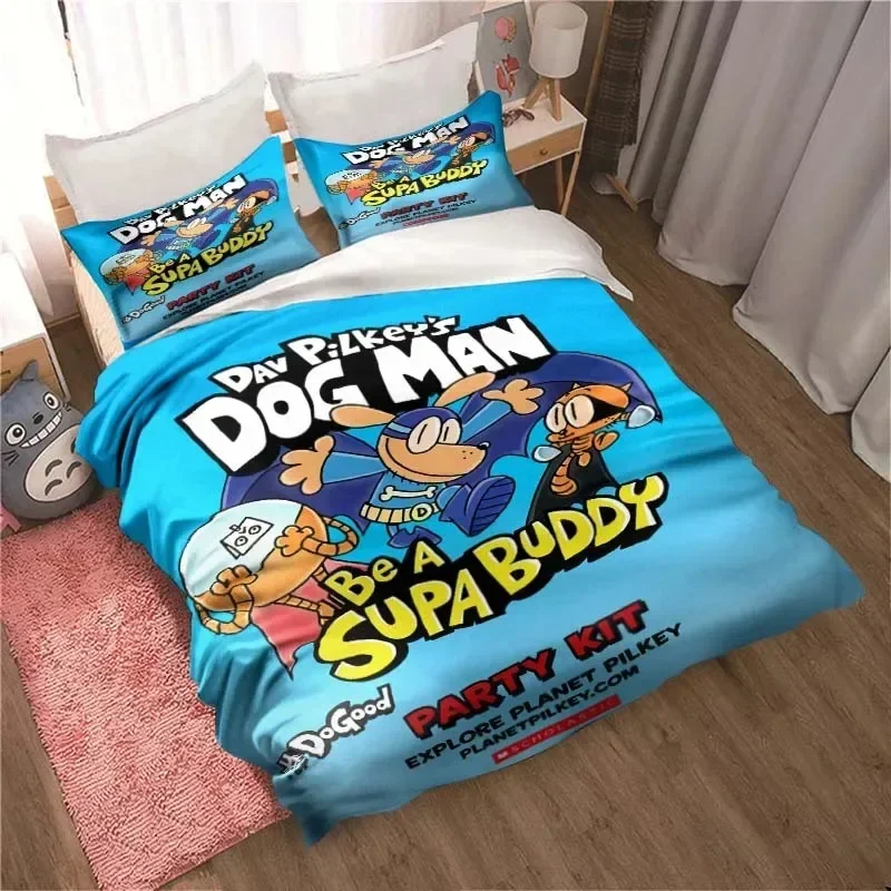 DOG MAN Cute Cartoon Pattern P - Linen Duvet Cover incelemesi ve fiyatı
