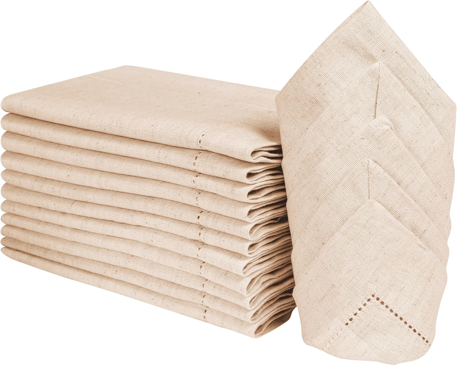 1/5/10pcs Hemstitched Linen Kh - Linen Napkin Set incelemesi ve fiyatı