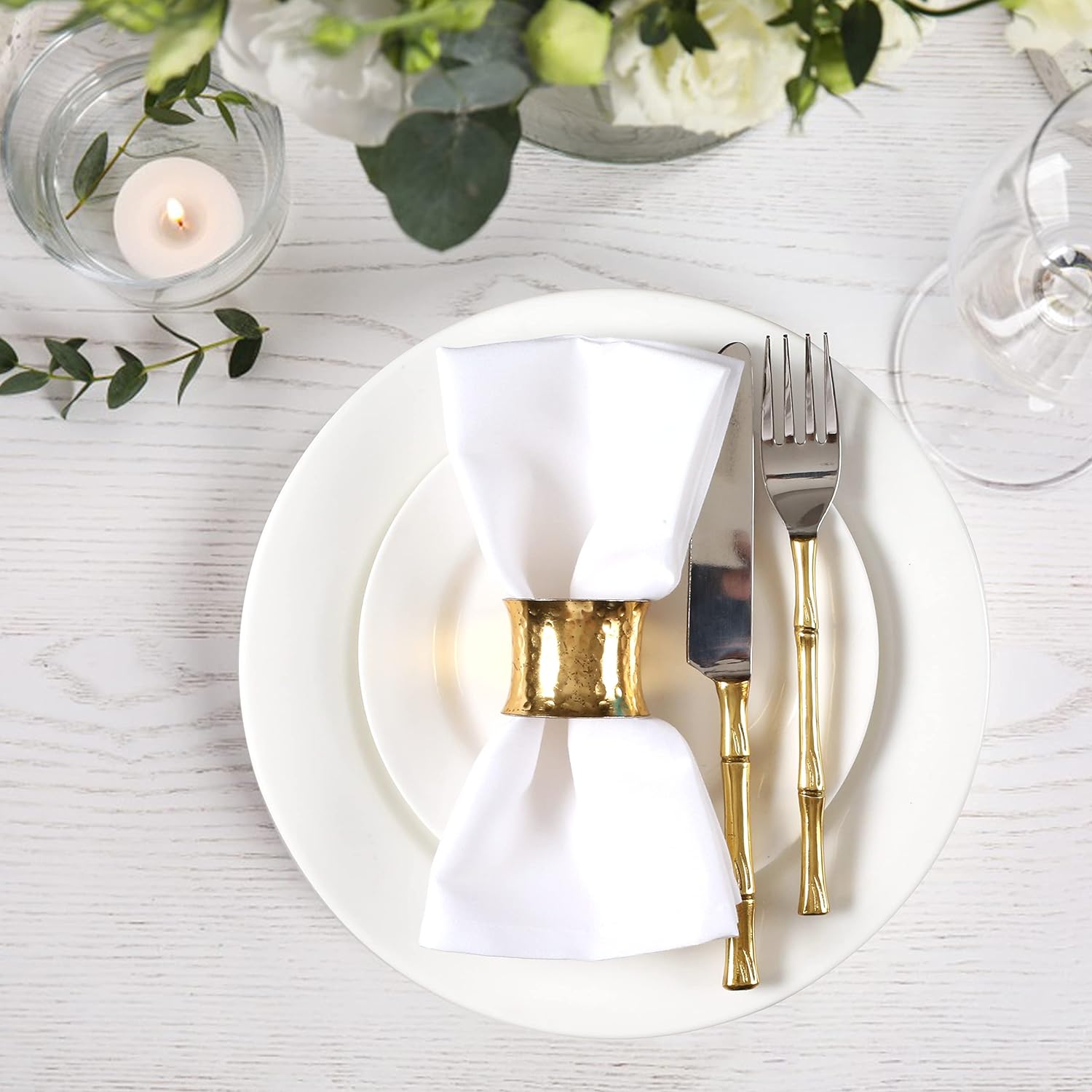 6 Pieces 100% Cotton Dinner Na - Linen Napkin Set incelemesi ve fiyatı