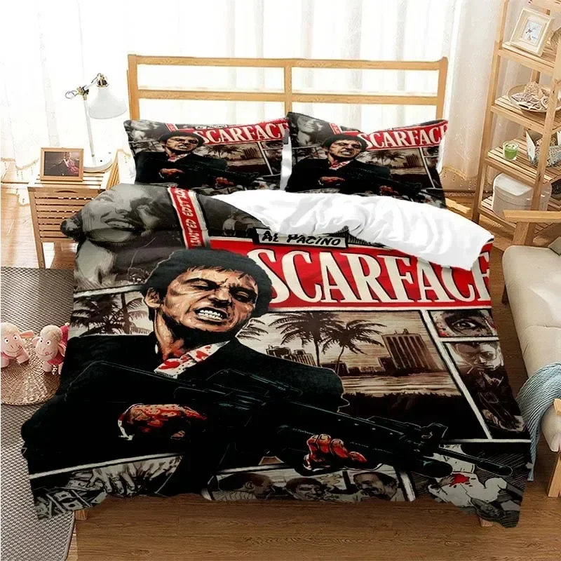Tony Montana Scarfaces Printed - Linen Duvet Cover incelemesi ve fiyatı