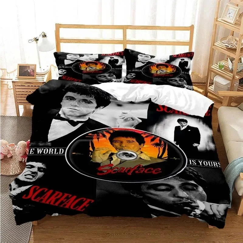 Tony Montana Scarfaces Printed - Linen Duvet Cover incelemesi ve fiyatı