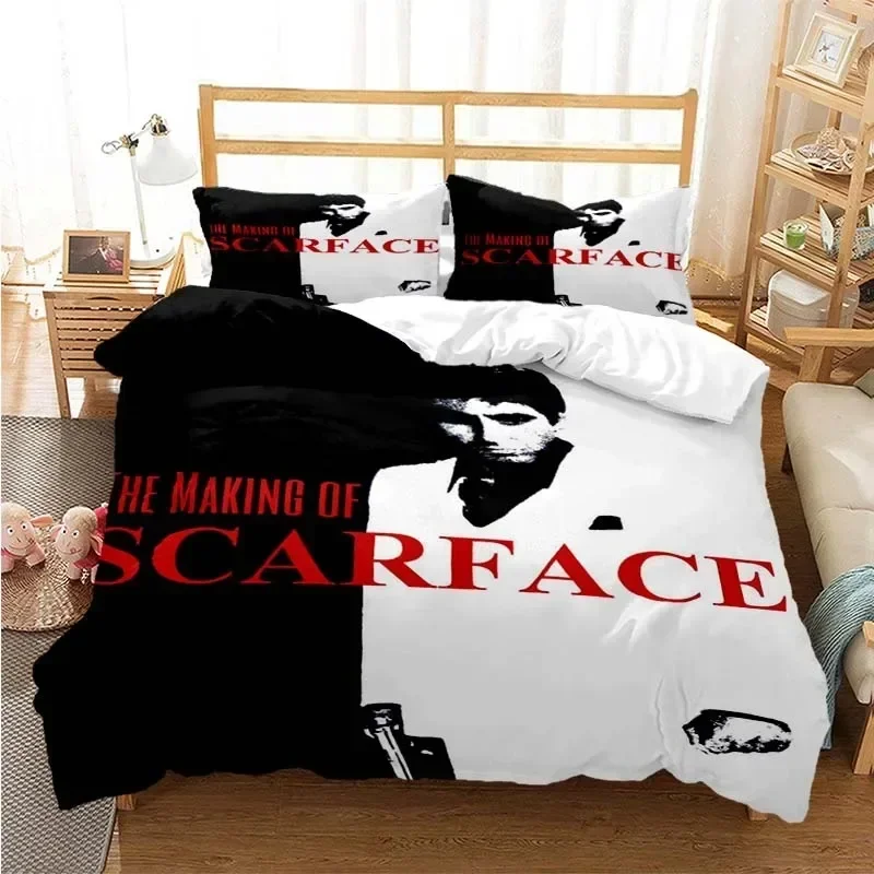Tony Montana Scarfaces Printed - Linen Duvet Cover incelemesi ve fiyatı